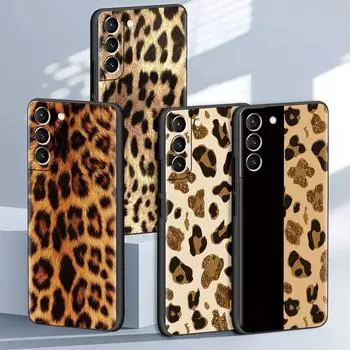 Крутой чехол с леопардовым принтом для Samsung Galaxy S21 Ultra S20 FE S10 S9 S10e S8 Plus Note 20 10 Lite S22, черный мягкий чехол для телефона Samsung Note 10 Lite