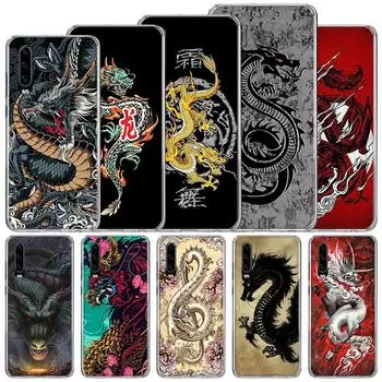 Крутой мягкий чехол с татуировкой азиатских драконов для Huawei P30 Lite P40 P20 P10 P50 Pro, чехол для телефона mate 20 30 40 10 P30Lite Shell Fu Huawei P30
