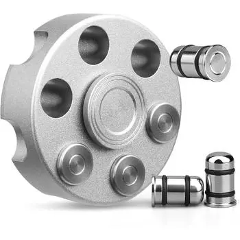 Крутой сплав Fidget Spinner металлическая игрушка, Fidget Cube цепочки игрушек Маленький сенсорный гаджет Finger Hand Spinner Фокусировка стола волчок игрушка призы для вечеринки мешок подарков 5*5*1.5cm серебряный