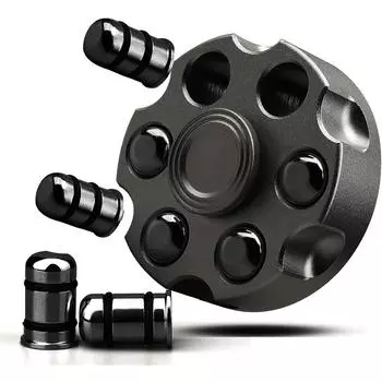 Крутой сплав Fidget Spinner Toys Metal, Fidget Cube Block Chain Small Sensor Gadget Finger Hand Spinner Крутой гаджет, подарок для мужчин, настольный спиннер 5*5*2.3cm серебряный