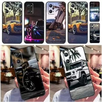 Крутой спортивный автомобиль для Realme 10 8 9 Pro Plus 8i 9i C30 C35 C21Y C25Y C11 C15 C31 GT Neo 2 3 T GT Master Case Realme GT Neo3