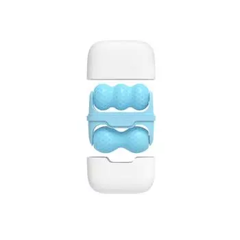 Крутой валик для лица, многоразовый валик для лица с двойной головкой, массажер для глаз и льда, холодный для домашнего использования, женский подарок One Size синий