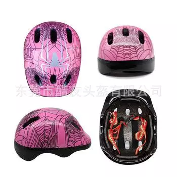 Крутые друзья Дети Катание на роликах Безопасность Езда на велосипеде Скейтборд Баланс Велосипедный защитный шлем для малышей S size 50-53cm pink