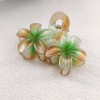 Крутые градиентные заколки для волос с цветами для женщин, модные милые крабики для волос, зажимы-крабы, заколки-бабочки, гавайские головные уборы, аксессуары для волос для девочек