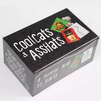 Крутые коты и придурки Полная английская вечеринка Семейная вечеринка Настольная игра Карты One Size