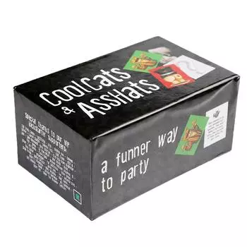 Крутые коты и придурки Полная английская вечеринка Семейная вечеринка Настольная игра Карты One Size