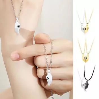 Крутые ожерелья для пар с геометрическими аксессуарами одеваются