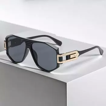 Крутые панк-солнцезащитные очки с плоским верхом для мальчиков и девочек, повседневные школьные солнцезащитные очки для улицы, трендовые очки