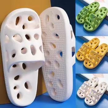 Крутые тапочки для дома, ванной комнаты, домашние легкие тапочки на мягкой подошве, женские тапочки 40 белый