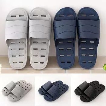 Крутые тапочки для дома, ванной комнаты, домашние легкие тапочки на мягкой подошве для мужчин, тапочки 40 чёрный