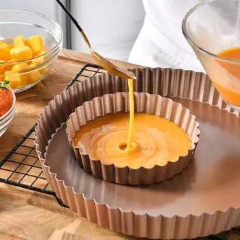 Кружевная форма для торта, антипригарная термостойкая форма для выпечки цвета шампанского, золотая, легко снимается и не требует усилий для здоровья 22cm