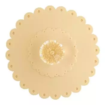 Кружевная крышка для чашки, силиконовая крышка, крышка для бутылки, аксессуар для домашнего офиса розовый