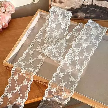 Кружевная лента, шарф для волос, косы, повязка на голову, аксессуары для волос, сумка с лоральной вышивкой, длинные шейные платки, лента, солнцезащитная шляпа, кружевная отделка F