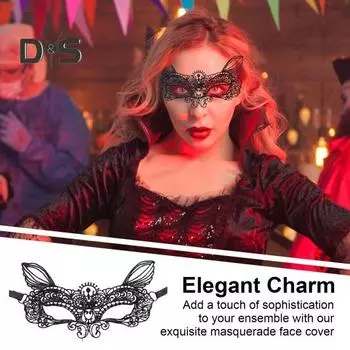 Кружевная маска дышащая тонкая маскарадная маска на половину лица сексуальная кружевная маска для вечеринки выпускного вечера карнавала Хэллоуина косплея C