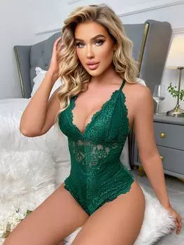 Кружевная перспектива цельное эротическое белье сексуальное чулки маленькая грудь обтягивающее сексуальное эротическое цельное белье S