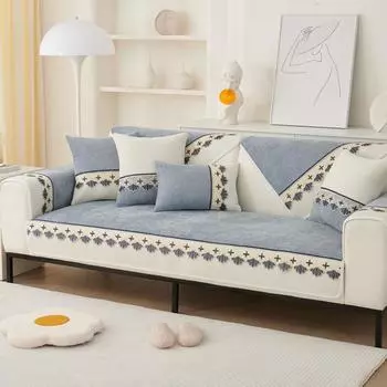 Кружевная подушка для дивана из синели, универсальная легкая, роскошная, современная, нескользящая спинка дивана, подлокотник, ткань 70*70cm