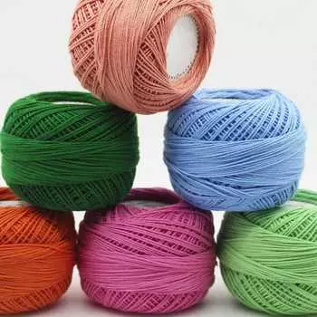Кружевная пряжа, хлопчатобумажная пряжа, сделай сам, многофункциональная линия для вязания крючком, ручное вязание, вышивка, ремесленная нить 50 г белый