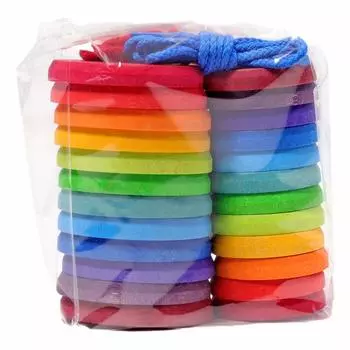 Кружевная пуговица Grimms GM10317 петля/радуга