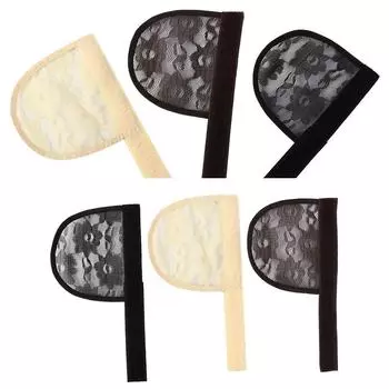 Кружевная сетка для хвоста, регулируемый ремешок, основа, сетка для волос, сетка для плетения хвоста своими руками, сетка для изготовления хвоста чёрный