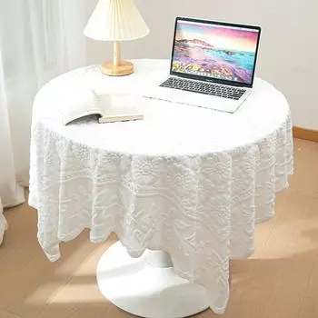 Кружевная скатерть для стола, чехол от пыли, круглый прямоугольный стол, скатерть, элегантный чехол для стола, декор для дивана, полотенца, подушки для стула S 60x60cm