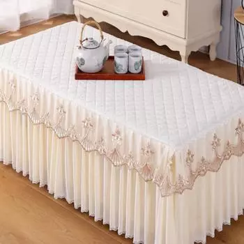 Кружевная скатерть изысканная красная прямоугольная обеденная скатерть для журнального столика ткань для гостиной украшение дома в европейском стиле пылезащитный чехол 50*100*40cm