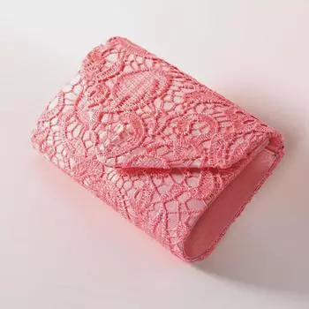 Кружевная вечерняя сумочка с цепочкой для банкетов и дней рождения чёрный