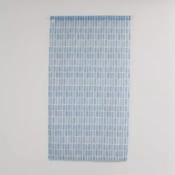 Кружевная занавеска Kaei ширина 85 см x комната 150 см Сделано в Японии Японский Можно использовать дважды [Блок Блок] P154-150 (приблизительно. приблизительно. длина) разделитель, синий