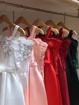 Кружевное атласное платье-пачка на одно плечо с короткими рукавами, платье для маленьких девочек, элегантное праздничное свадебное платье принцессы для девочек-подростков, красное, зеленое, белое, для детей 3-10 лет 110 темно-красного