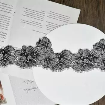 Кружевное кружево шириной 11 см с нерегулярными ресницами, занавеска «сделай сам», свадебная юбка с лоскутной головой и воротником, помощь для шитья