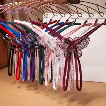 Кружевное нижнее белье, сексуальное, горячее, эротическое, с бисером, дизайн, одежда для сна Babydoll, перспективная сетка, модные массажные стринги