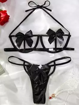 кружевное нижнее белье женское прозрачное сексуальное нижнее белье комплект сексуальный комплект нижнего белья M