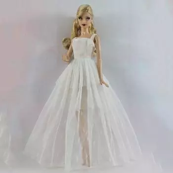 Кружевное платье 1/6 BJD куклы одежда мода элегантные кукольные платья детская игрушка white-Gauze