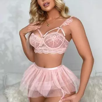 Кружевное сексуальное нижнее белье сексуальное нижнее белье элегантное украшение на плечо бюстгальтер тонкий S