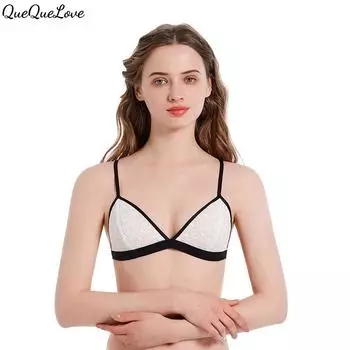 Кружевное сексуальное женское белье тонкий бюстгальтер без косточек регулирующий грудь бюстгальтер бюстгальтер S