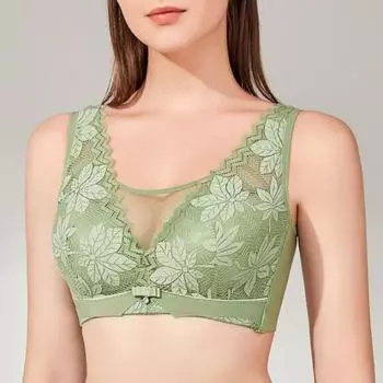 Кружевной бюстгальтер больших размеров, нижнее белье, бюстгальтер пуш-ап для женщин, полная чашка, тонкая чашка, бюстгальтер без косточек, мягкий бюстгальтер без косточек, сексуальное женское белье 36C