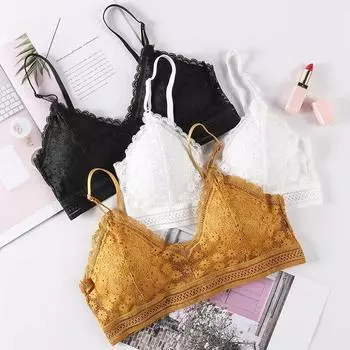 Кружевной бюстгальтер для нижнего белья Приятный для кожи и удобный бюстгальтер для девочек со сборками Топ-труба