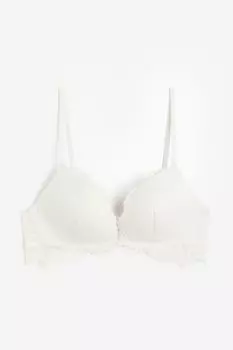 Кружевной бюстгальтер пуш-ап без косточек