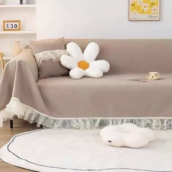 Кружевной чехол для дивана из синели, универсальный новый цельный чехол для дивана Four Seasons, полное одеяло, подушка для дивана. 180*130cm