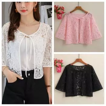 Кружевной кардиган на шнуровке, рубашка, прозрачный солнцезащитный кардиган, топы, сетчатая маленькая шаль, куртка для пляжа 3XL розовый