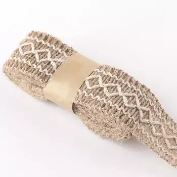 Кружевной лен, рулон кружева, пеньковая веревка, стеклянная бутылка, декоративная веревка, ручная работа, материал для плетения, широкий плоский пеньковый шнур