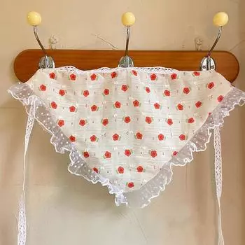 Кружевной принт цветы Шарф для волос Повязки на голову для женщин Французский стиль Повязка для волос Тюрбан Бандана Головной платок Модные аксессуары для волос