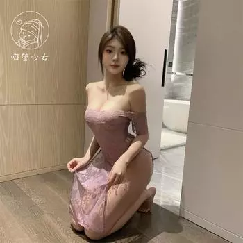 Кружевной прозрачный топ-бандо платье с открытыми плечами с темным цветочным принтом чистое желание нижнее белье королевская сестра average size 80-60kg