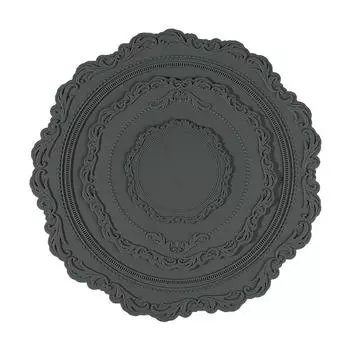 Кружевной силиконовый коврик под тарелку, изолированный, рельефный, для чашек и блюдец, коврик, защищающий от ожогов, устойчивый к высоким температурам, в европейском стиле ретро зелёный