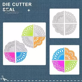 Кружевной уголок цветок резки штамп трафарет DIY скрапбукинг бумажная карта альбом декор