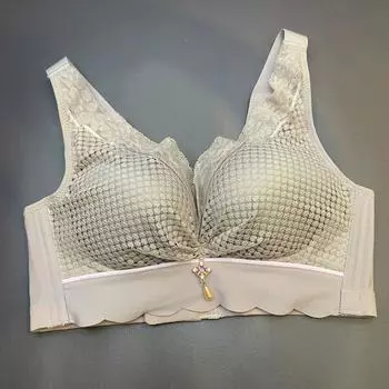 Кружевной жилет большого размера, нижнее белье, бюстгальтер с большой грудью, весь заказ, регулируемый бюстгальтер 75 розовый