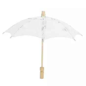 Кружевной зонтик для свадьбы, зонт для невесты, реквизит для фотосъемки, свадебные принадлежности, белый белый