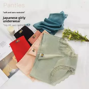 Кружевные хлопковые трусики-трусы больших размеров с промежностью: Дышащий и стильный для веса 200 фунтов Plus Size (68-100 kg)