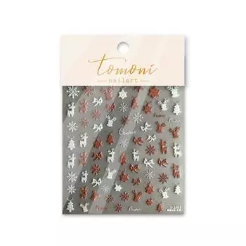 Кружевные мишки Украшения для нейл-арта Снежинки Наклейки для ногтей Маникюрные аксессуары Рождественские наклейки для ногтей A7