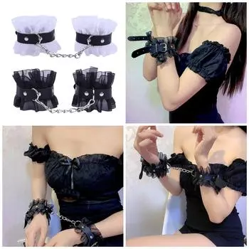 Кружевные наручники для секса ради игры SM Bondage Restraints Kit Sex Restraining Set Секс-браслеты на лодыжку Наручники для пар
