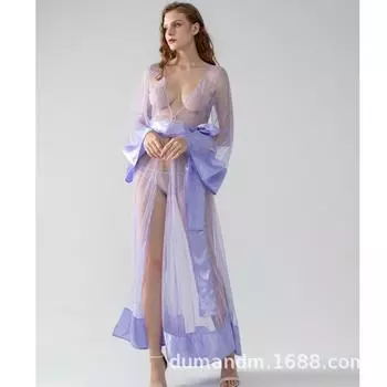 Кружевные подтяжки, сексуальная пижама, женская ночная рубашка из ледяного шелка и сетчатая вечерняя юбка